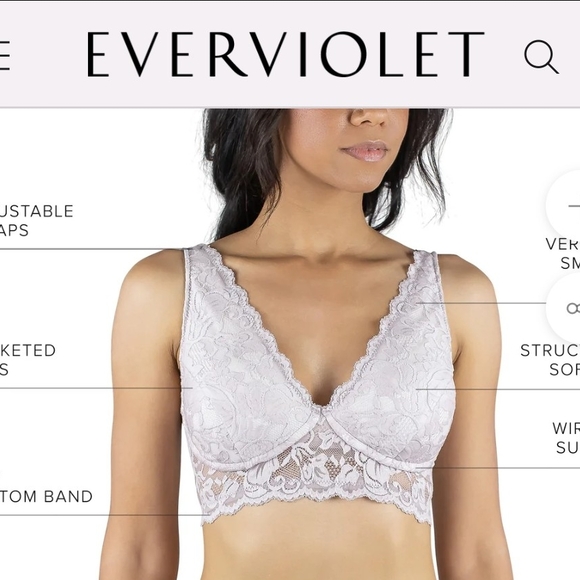 Lace Women's Intimate Bra - Light Pink - Picture 5 of 7